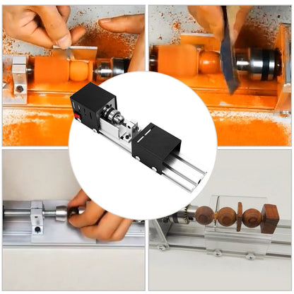 Mini Wood Turning DIY Lathe Machine