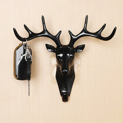 Deer Head Key Holder Hooks For Wall