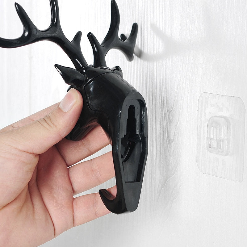 Deer Head Key Holder Hooks For Wall