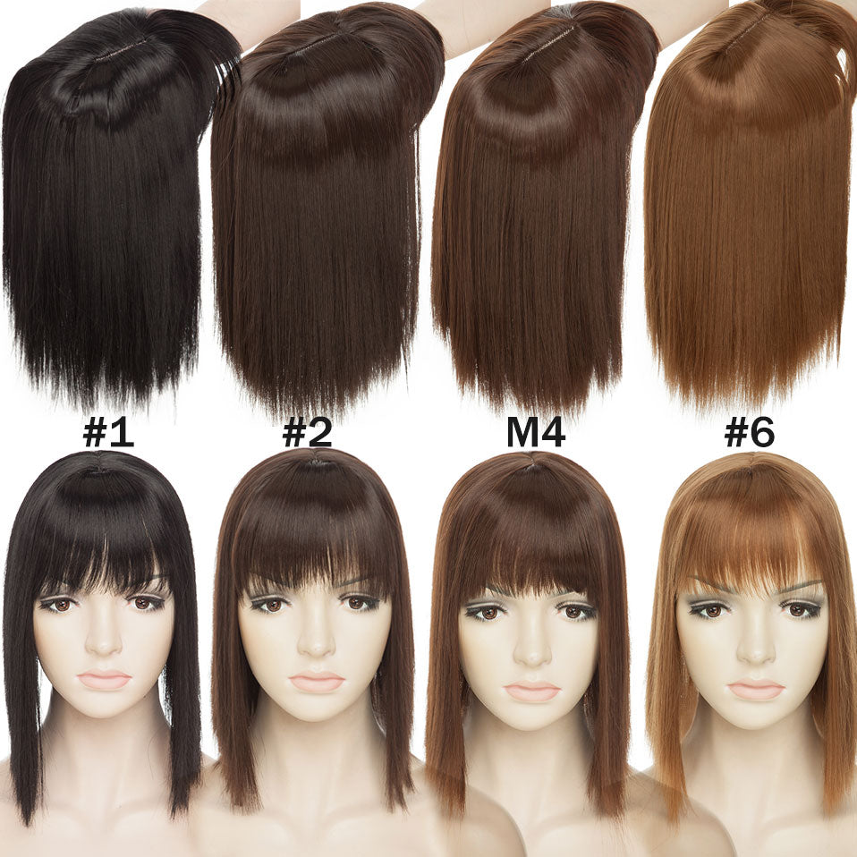 Clip On Hair Topper Pieces Synthetic Wiglet For Women.