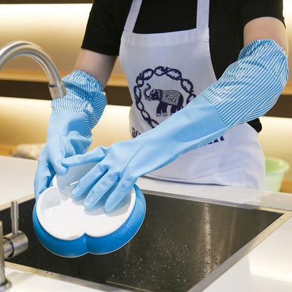 Premium Dishwashing Cleaning Gloves Magic Scrubber