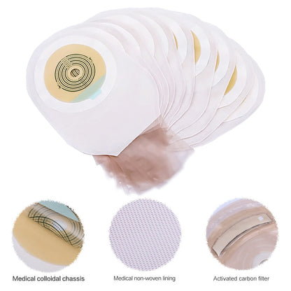 10PCs Ostomy Stoma Bags Ileostomy Colonoscopy Pouch.