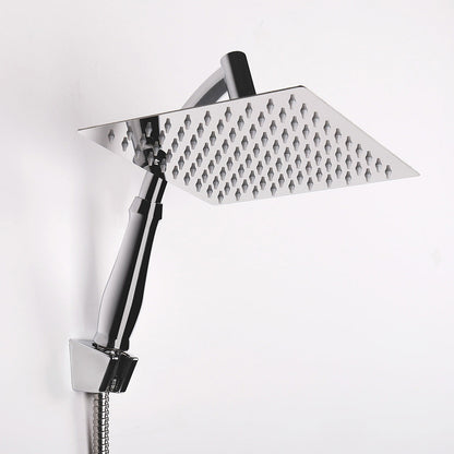 Rainfall Shower Head Square Stainless Steel