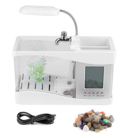 Small LED Fish Aquarium Water Tank