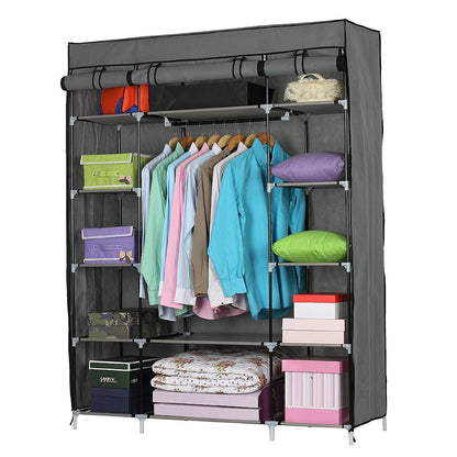 Portable Wardrobe Clothes Closet Heavy Duty Storage Organizer