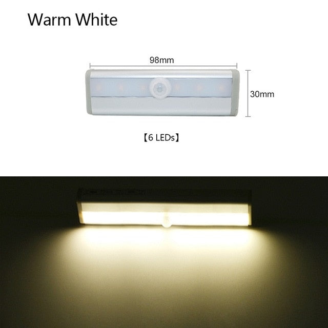 Battery Operated LED Closet Light Wireless Motion Sensor