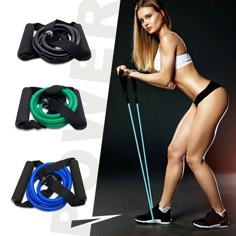 Workout Exercise Resistance Bands Set For Arms/Legs.