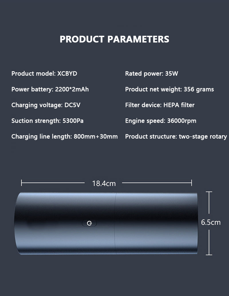 Cordless Car Vacuum Cleaner Portable.