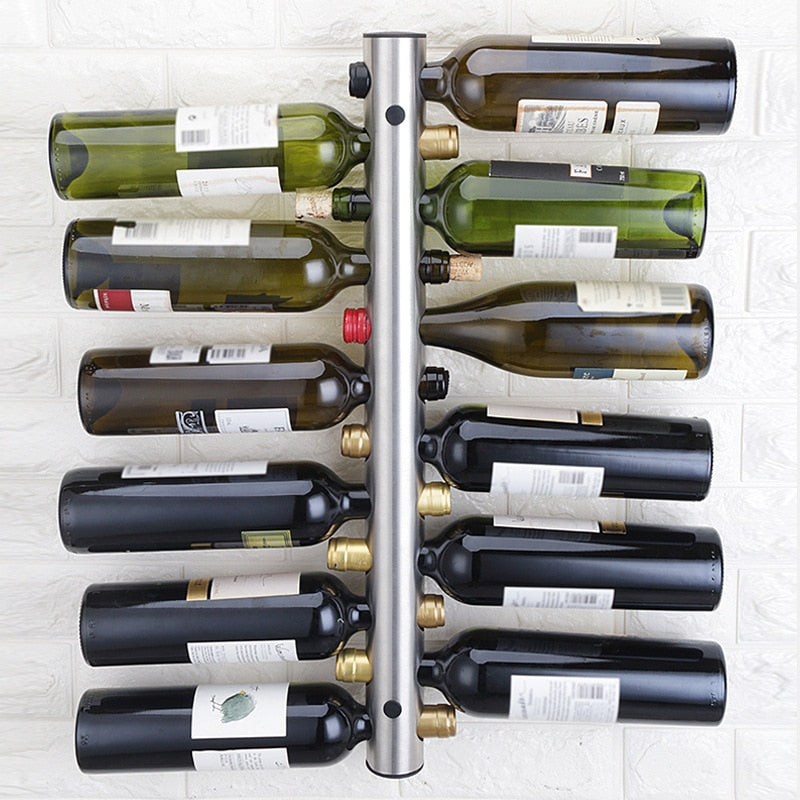 Modern Wall Mounted Hanging Wine Holder Rack