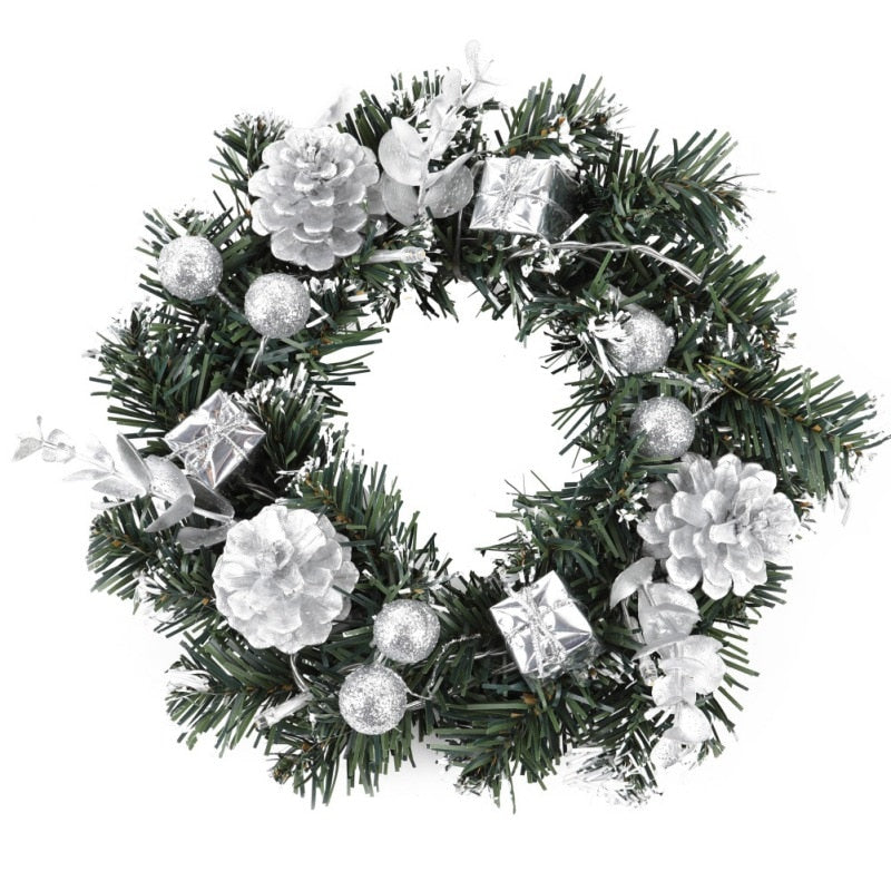 Artificial LED Lighted Christmas Hanging Wreath