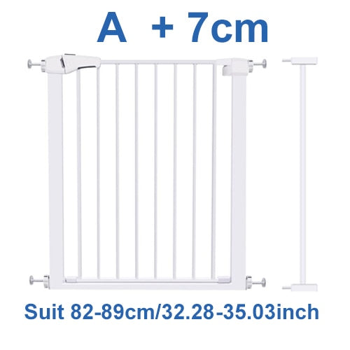 Wide Baby Walk Through Fence Gate With Door Pressure Mounted