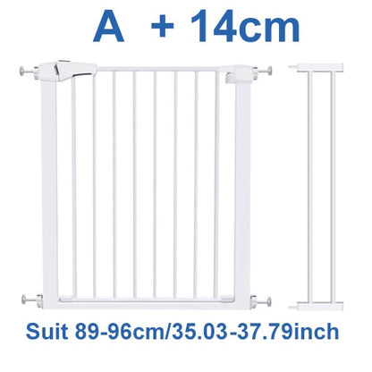 Wide Baby Walk Through Fence Gate With Door Pressure Mounted