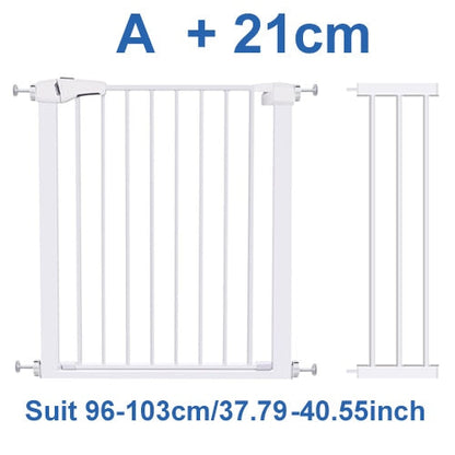 Wide Baby Walk Through Fence Gate With Door Pressure Mounted