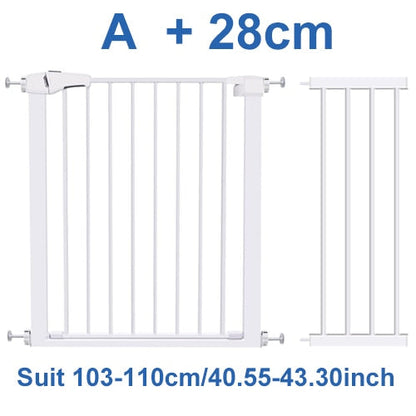 Wide Baby Walk Through Fence Gate With Door Pressure Mounted