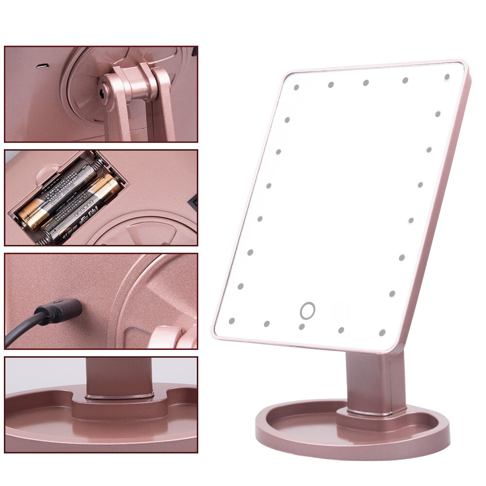 Lighted Magnifying Makeup Mirror Countertop Vanity 10X