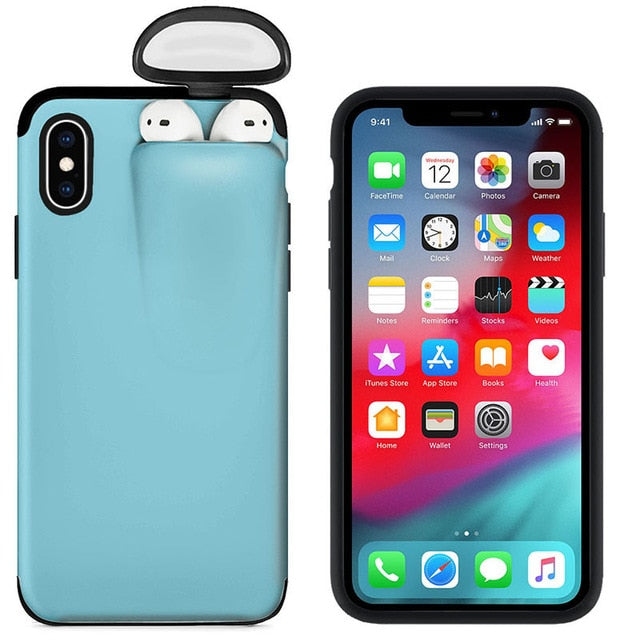 Premium Airpods iPhone Case Holder