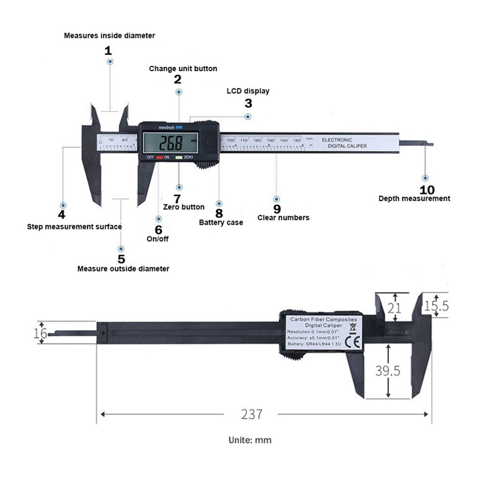 Digital Micrometer Measuring Caliper