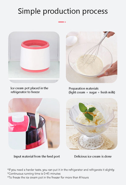 Premium Home Electric Ice Cream Maker Machine