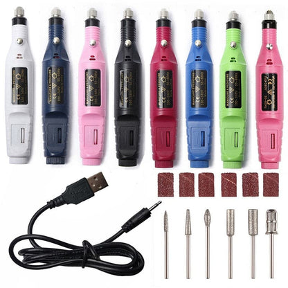 Portable Electric Nail File Drill Machine Kit.