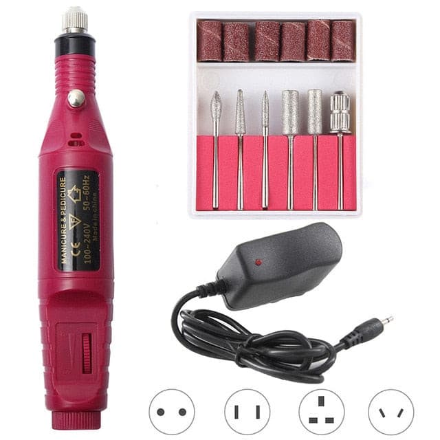 Portable Electric Nail File Drill Machine Kit.