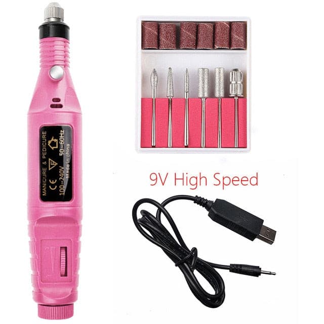 Portable Electric Nail File Drill Machine Kit.