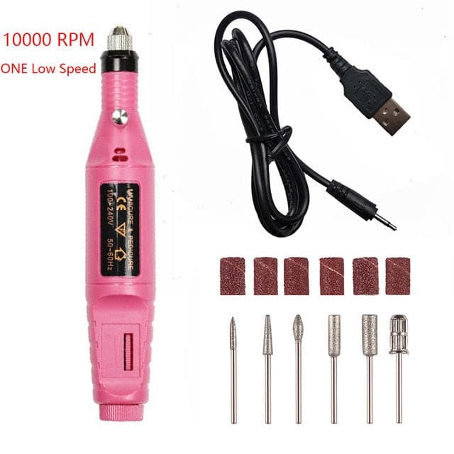 Portable Electric Nail File Drill Machine Kit.