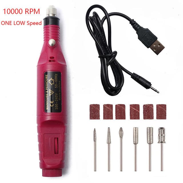 Portable Electric Nail File Drill Machine Kit.