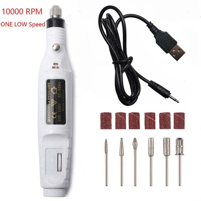 Portable Electric Nail File Drill Machine Kit.