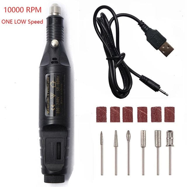 Portable Electric Nail File Drill Machine Kit.