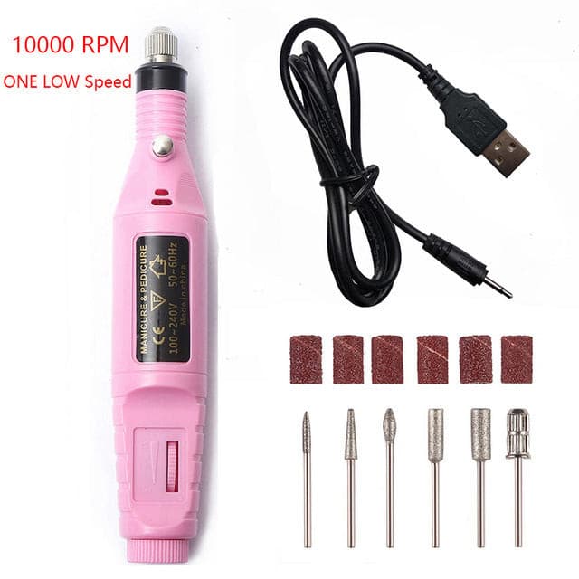 Portable Electric Nail File Drill Machine Kit.