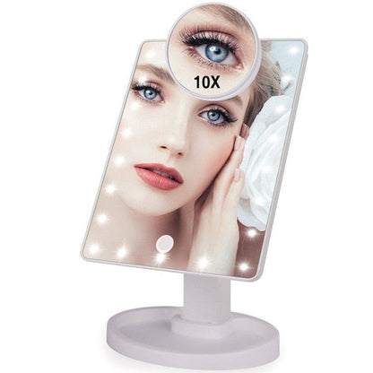 Lighted Magnifying Makeup Mirror Countertop Vanity 10X