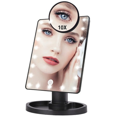 Lighted Magnifying Makeup Mirror Countertop Vanity 10X