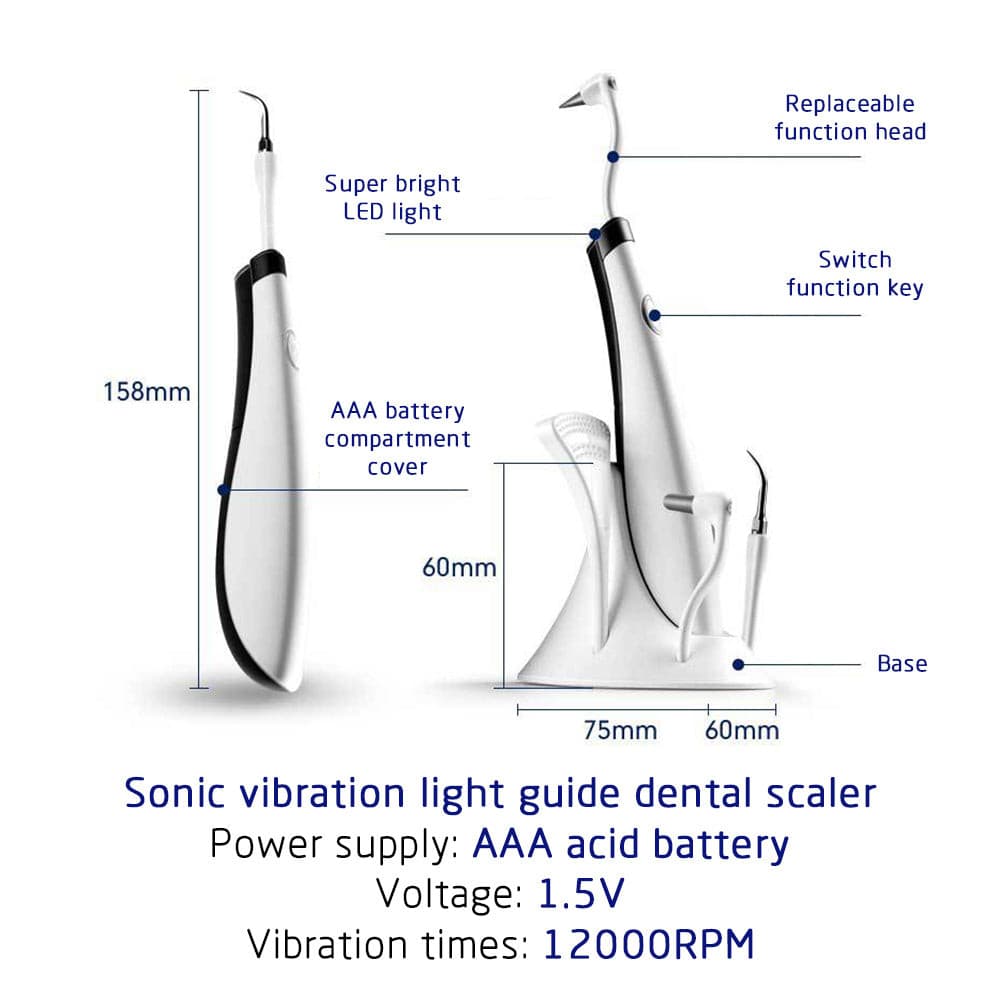 Dental Ultrasonic Plaque/Tartar Scaler & Calculus Stain Remover.