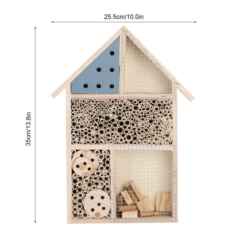 Natural Wooden Bee Hive Box House