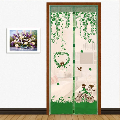 Colorful Magnetic Mesh Screen Doorway Mosquito Net