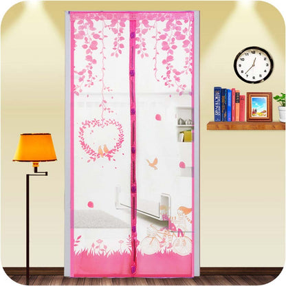 Colorful Magnetic Mesh Screen Doorway Mosquito Net