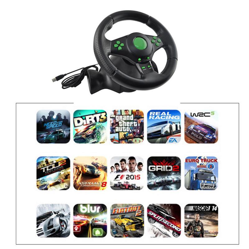 Racing Simulator Cockpit Steering Wheel Set