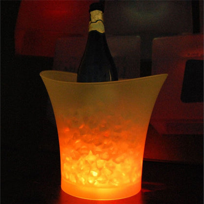 LED Insulated Champagne Ice Chiller Bucket