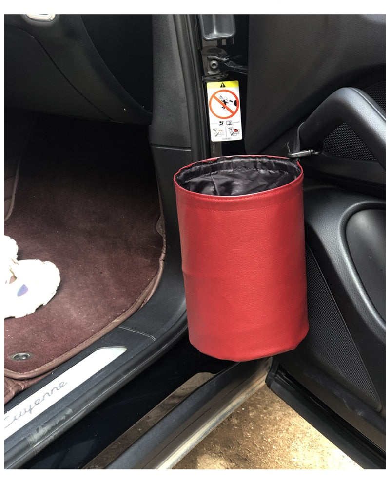 Premium Portable Car Garbage Trash Can