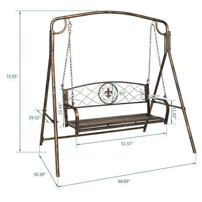 Premium Outdoor Backyard Porch Patio Swing Bench