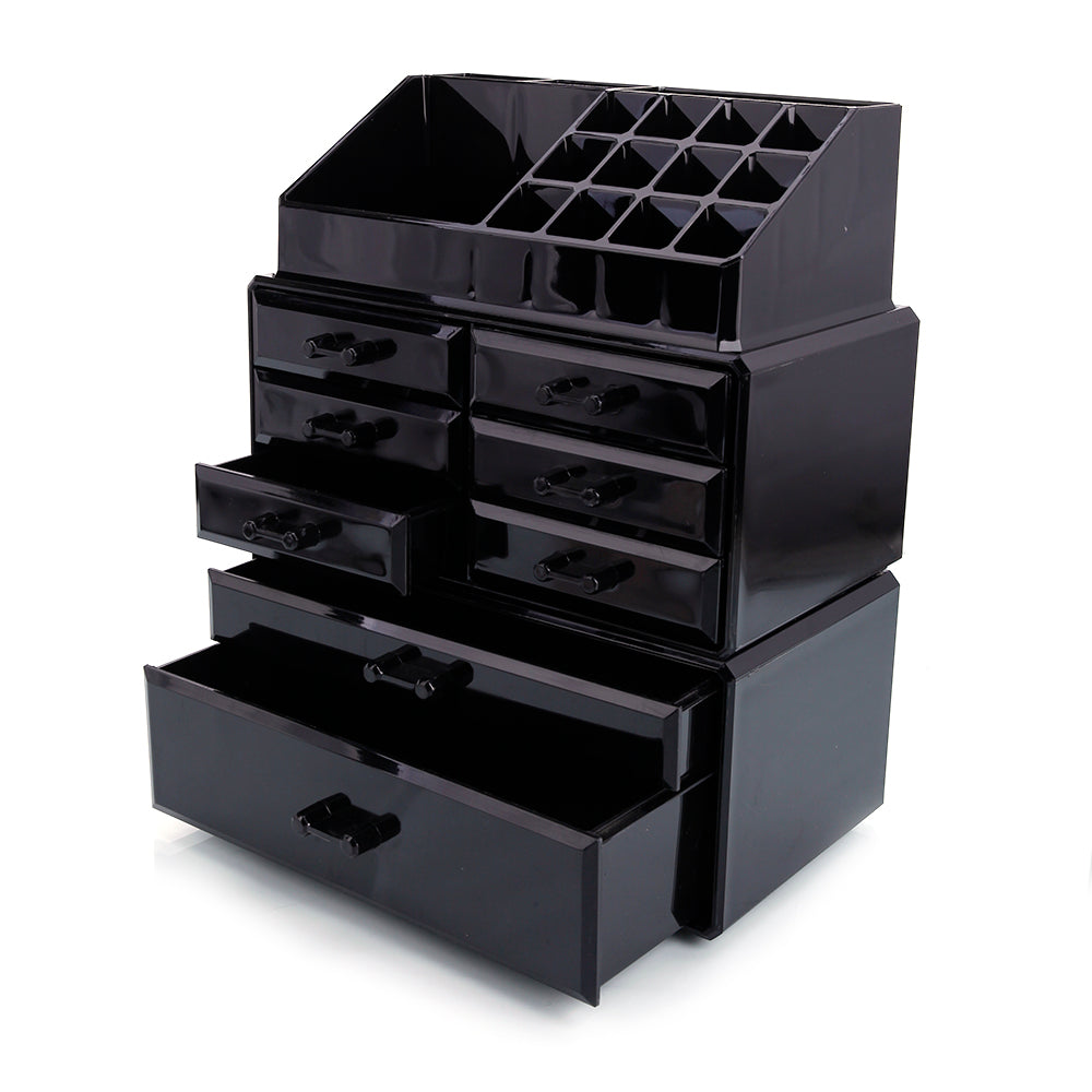 Large Countertop Makeup Storage Drawer Organizer Box