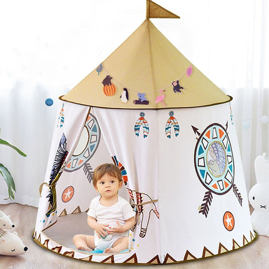 Kids Pop Up Indoor Play Tent Castle House