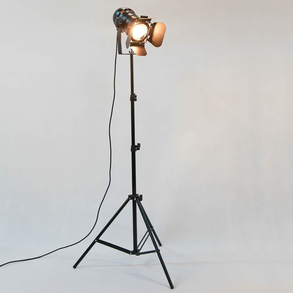 Adjustable Industrial Spotlight Work Floor Lamp