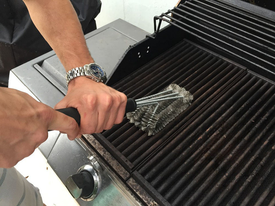 Stainless Steel BBQ Grill Grate Cleaning Brush