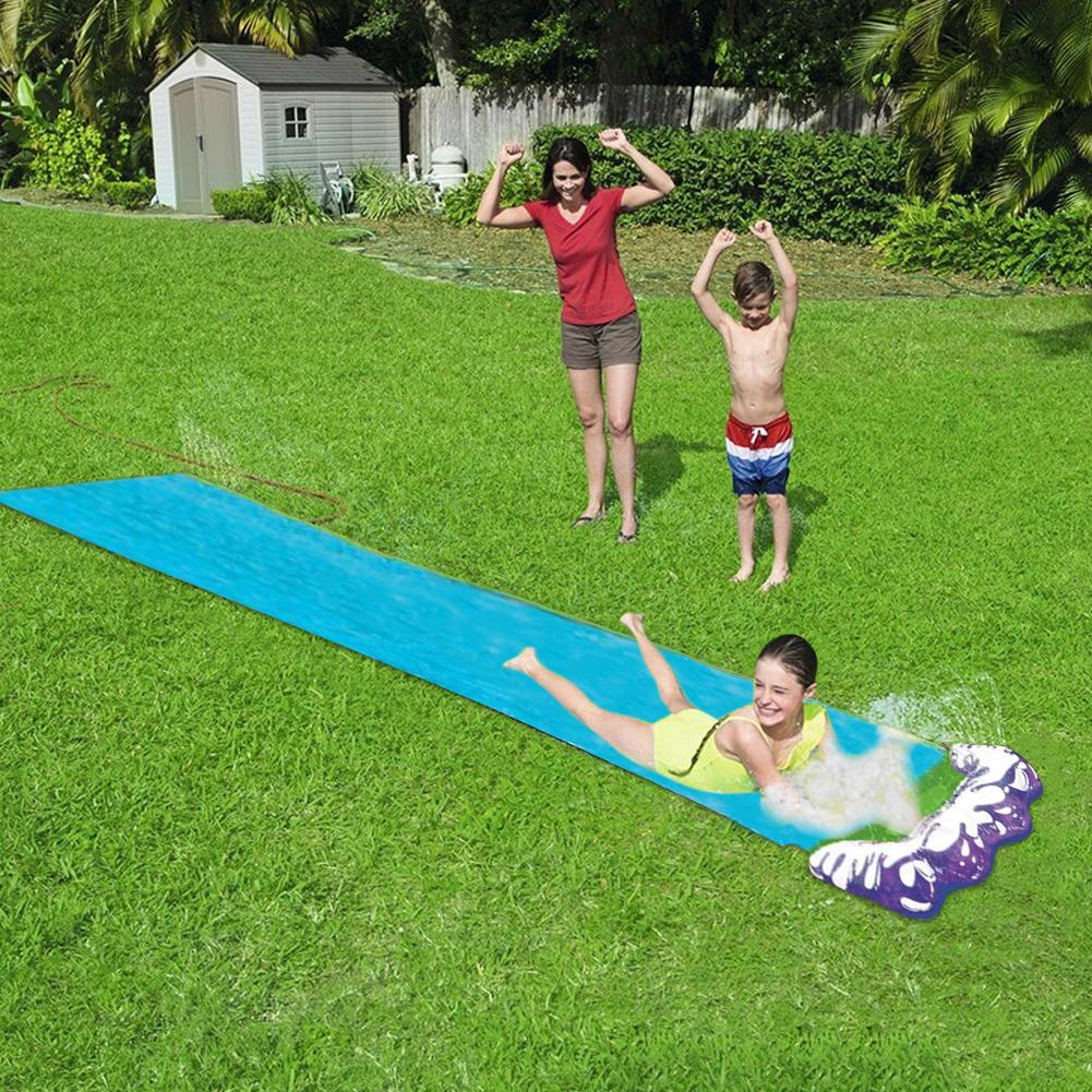 Long Kids Racing Home Water Slide 15'