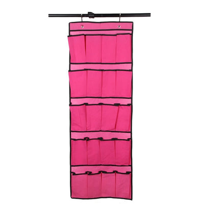 Premium 20 Pair Over Door Hanging Shoe Organizer Rack