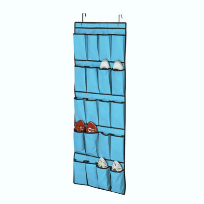 Premium 20 Pair Over Door Hanging Shoe Organizer Rack