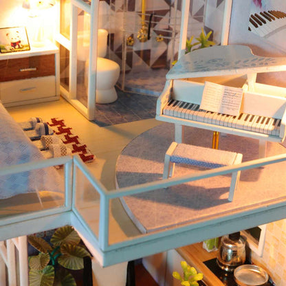 Large LED DIY Miniature Dollhouse Kit