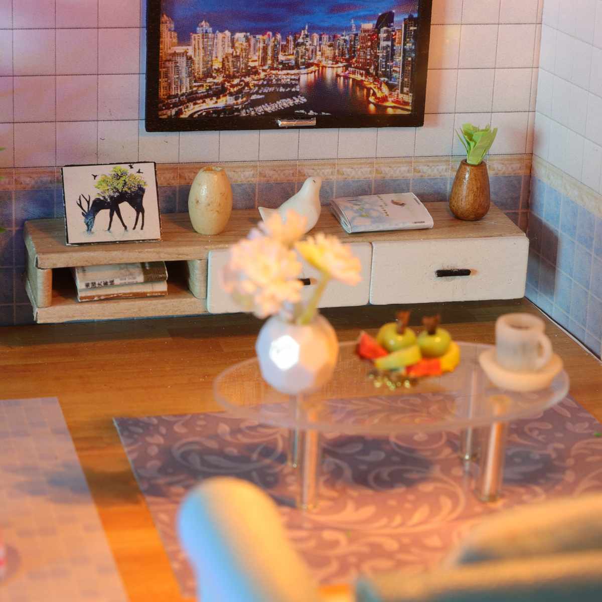 Large LED DIY Miniature Dollhouse Kit