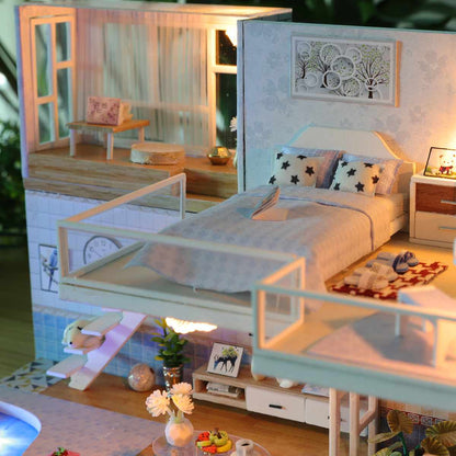 Large LED DIY Miniature Dollhouse Kit